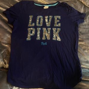 PINK / VICTORIA SECRET BLING TEE